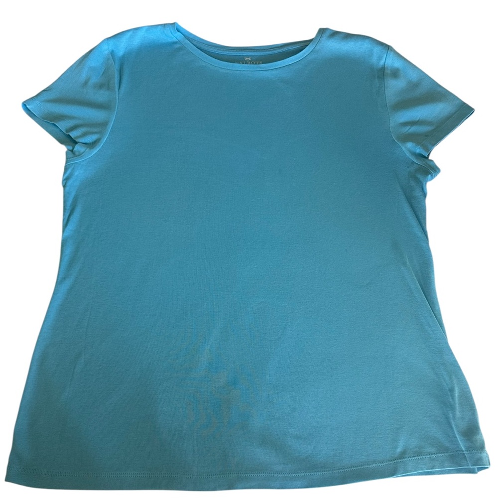 Talbots Aqua Short Sleeve Tee